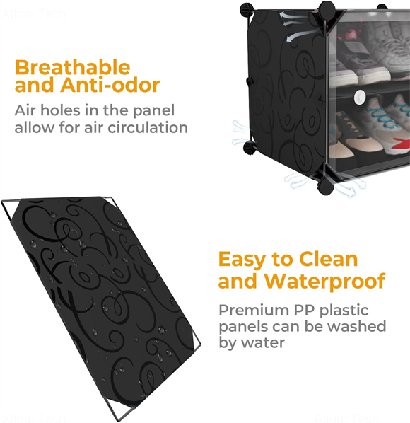 Shoe rack with cover
